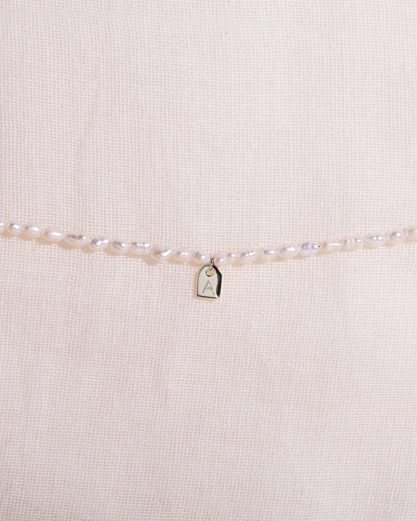 Galore - Pearl & Tag Bracelet Petite Silver