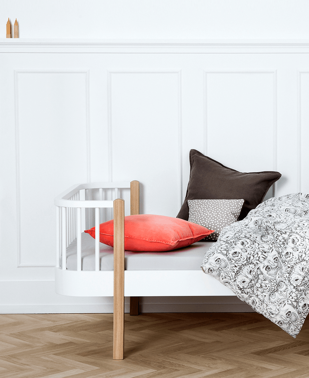 Oliver Furniture - Original bed white/oak