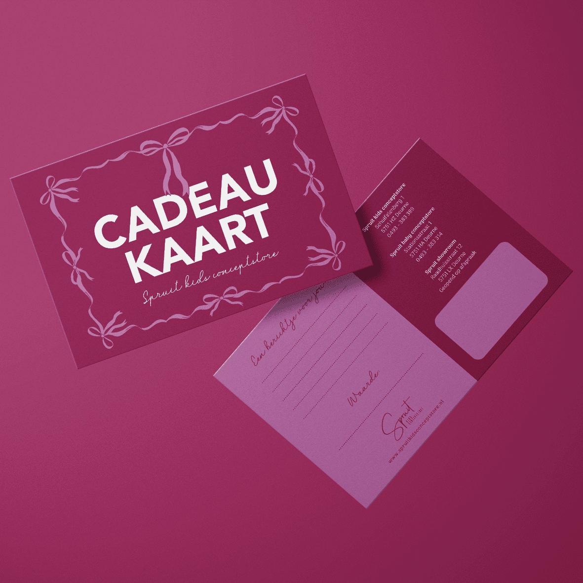 Online Cadeaubon - Thema Kids