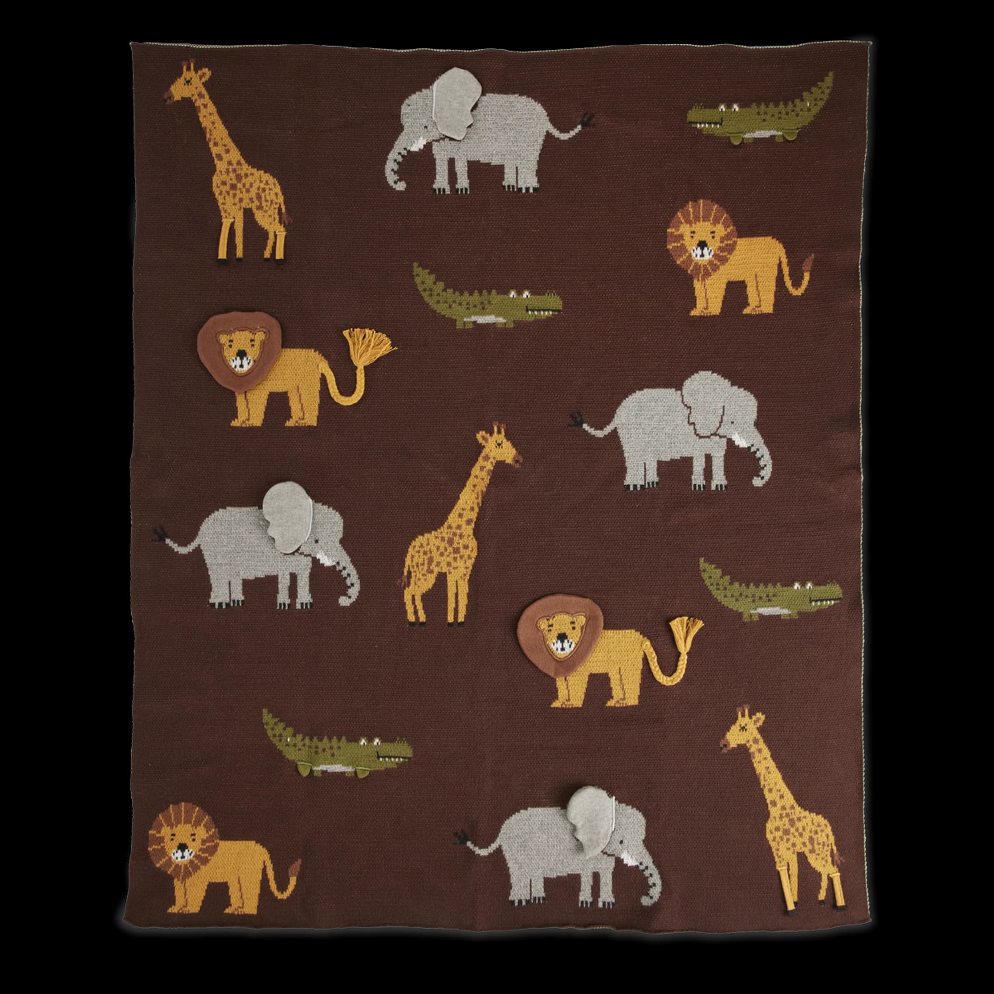 rice - Katoenen babydeken – Bruin