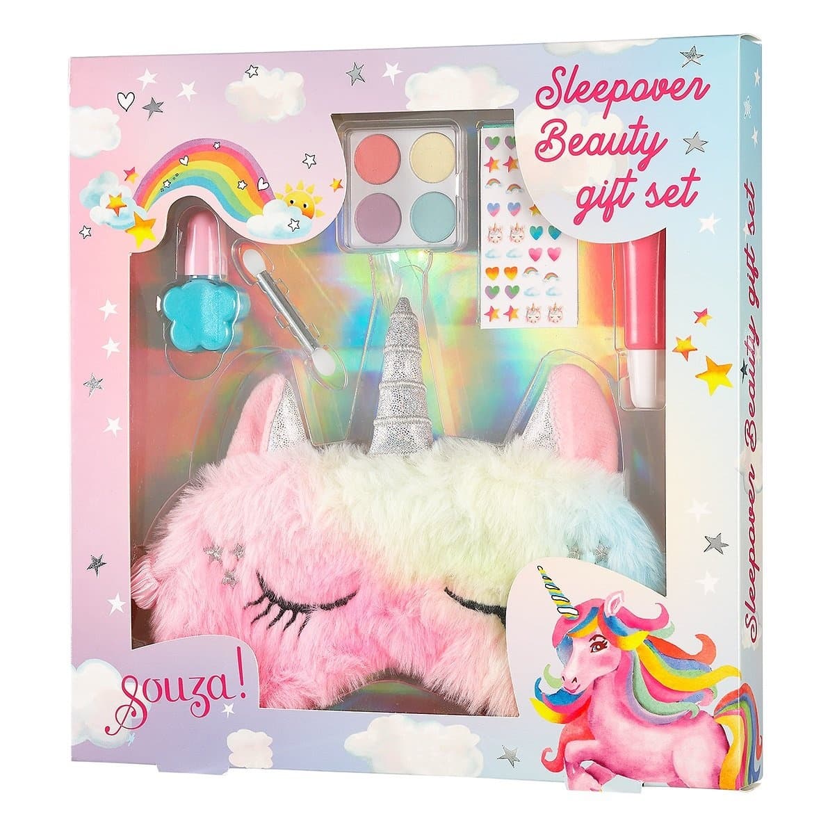 Souza! - Eenhoorn make-up + slaapmasker set