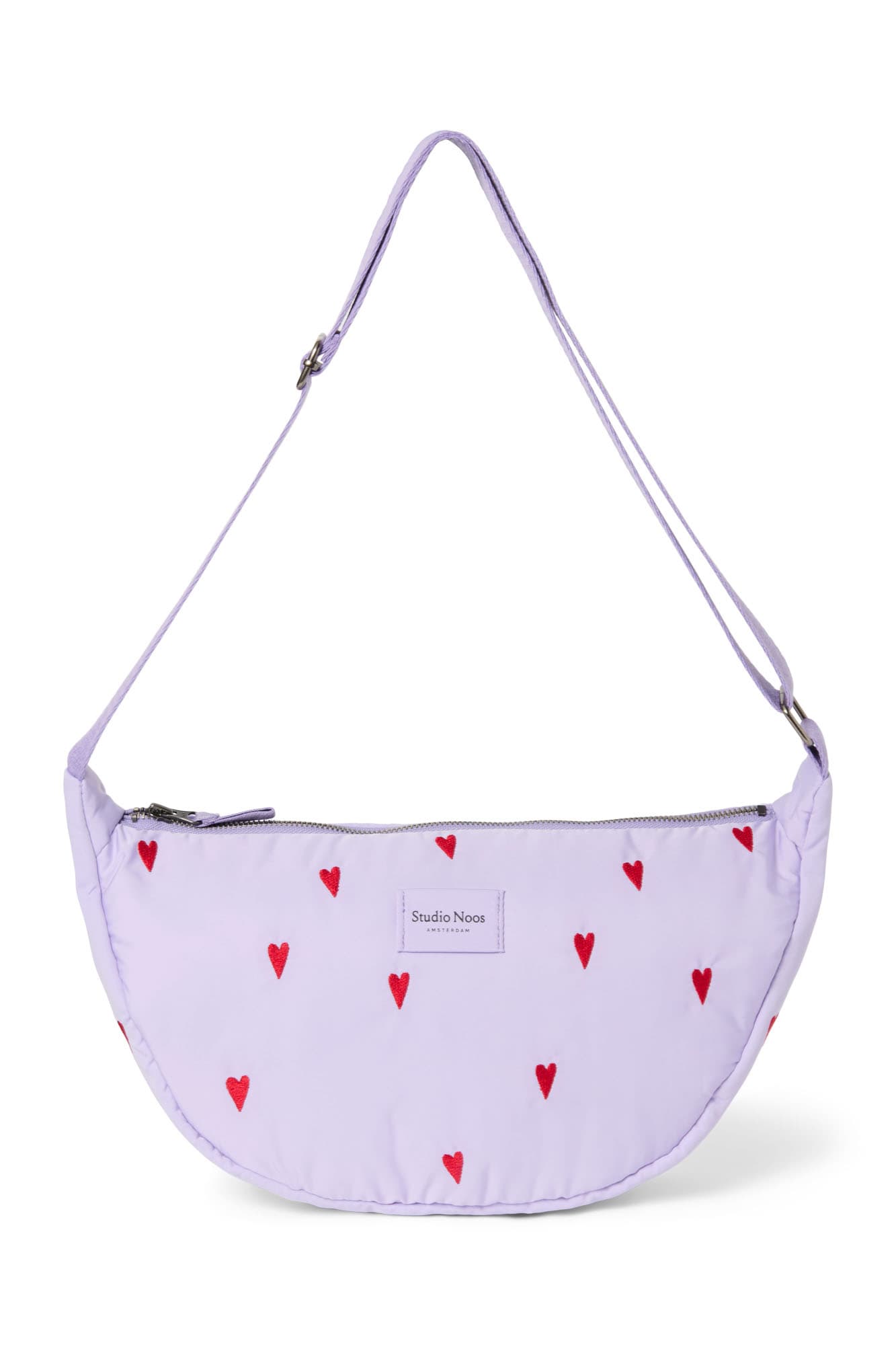 Studio Noos - Puffy adult fanny pack - Purple hearts