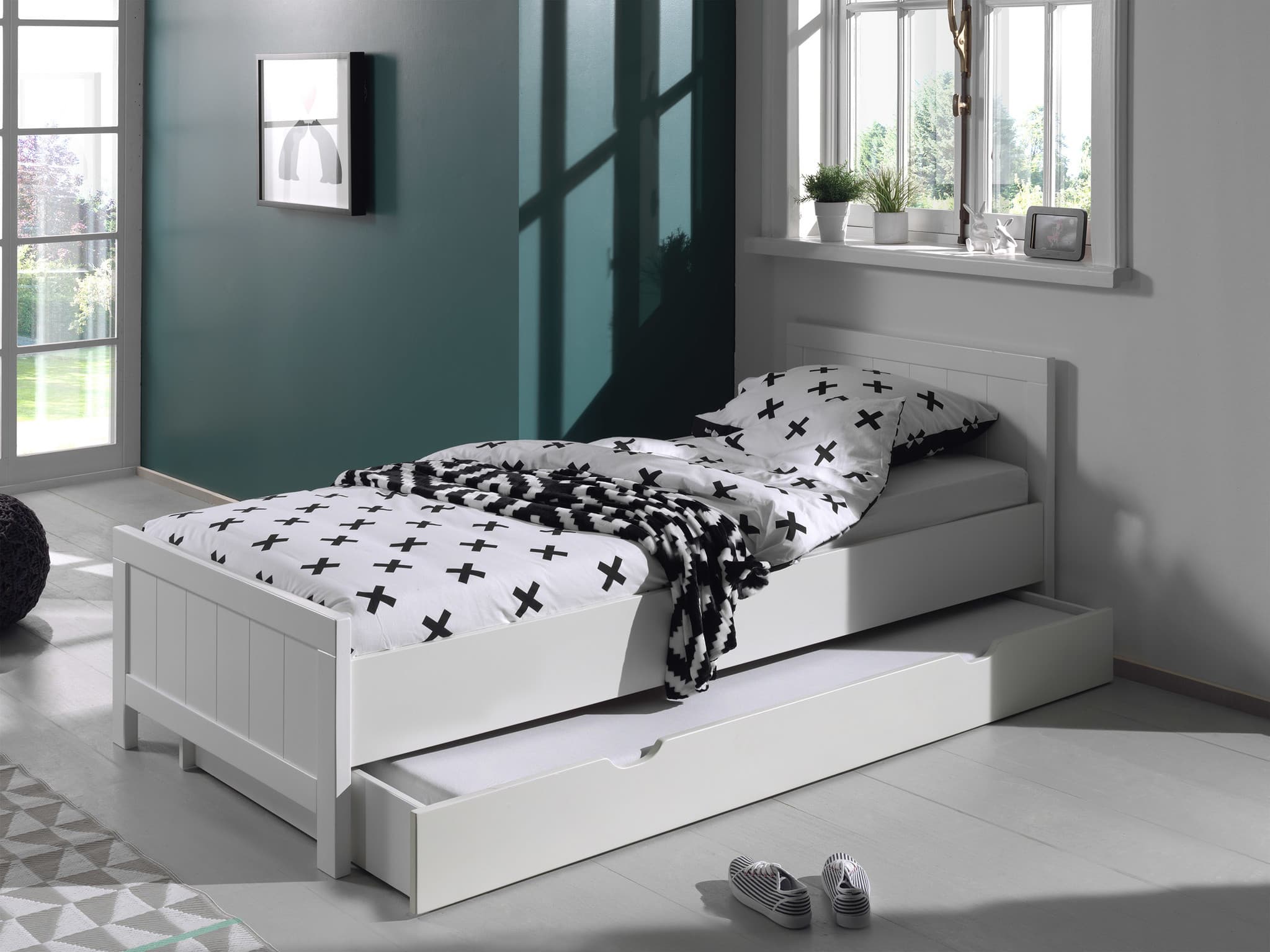 Vipack Kinderbed Erik-  Wit -  90x200 cm