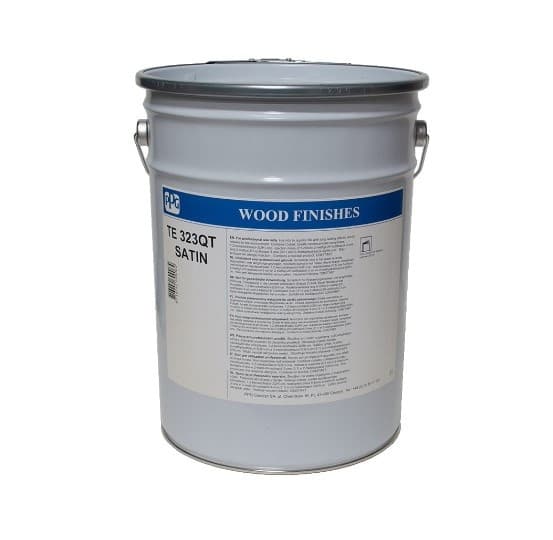 Wood TE323QT Satin | Zijdeglans Blanke Lak | 20 LTR | Kleurloos