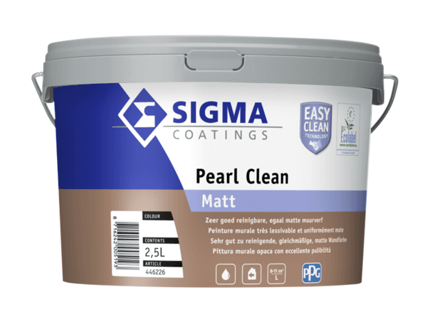 Pearl Clean Matt | Reinigbare Matte Muurverf | 2,5 LTR | Donkere kleur