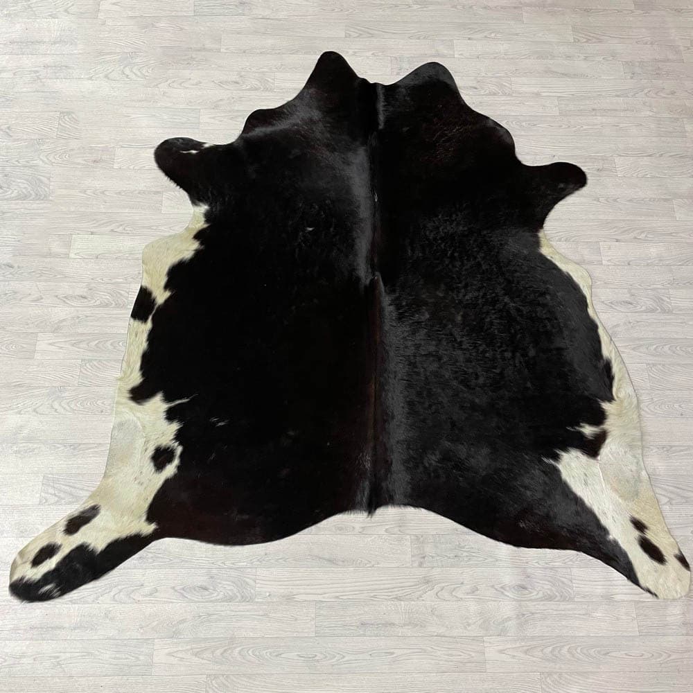 Koeienhuid bruin zwart wit 205x215cm