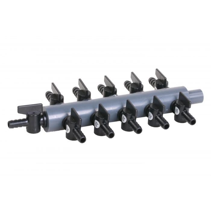 Kunststof Luchtverdeler 9mm - 11 kraantjes