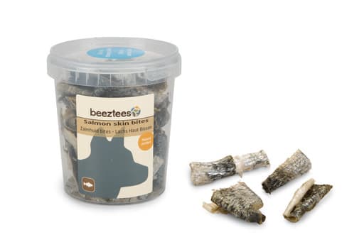 Beeztees Beeztees Zalmhuid Bites 75g