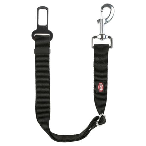 Trixie autogordel met musketonhaak Zwart 45-70/2.5 cm