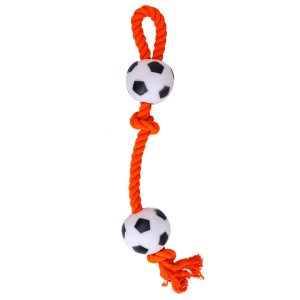 Oranje Oranje flosstouw met ballen 1st