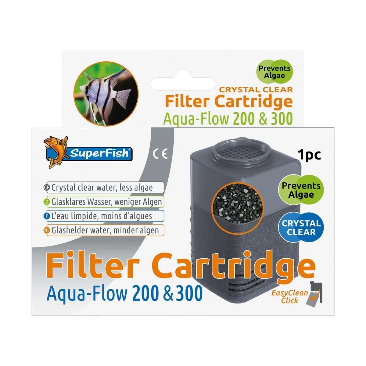 SuperFish  Aquaflow 200/300 Crystal Clear Cartridge 1X - Superfish