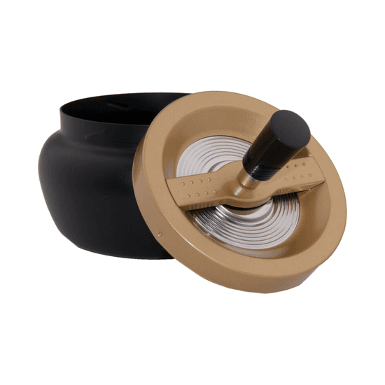 Angelo Angelo Draaiende Asbak Zwart/Brons- ⌀13cm