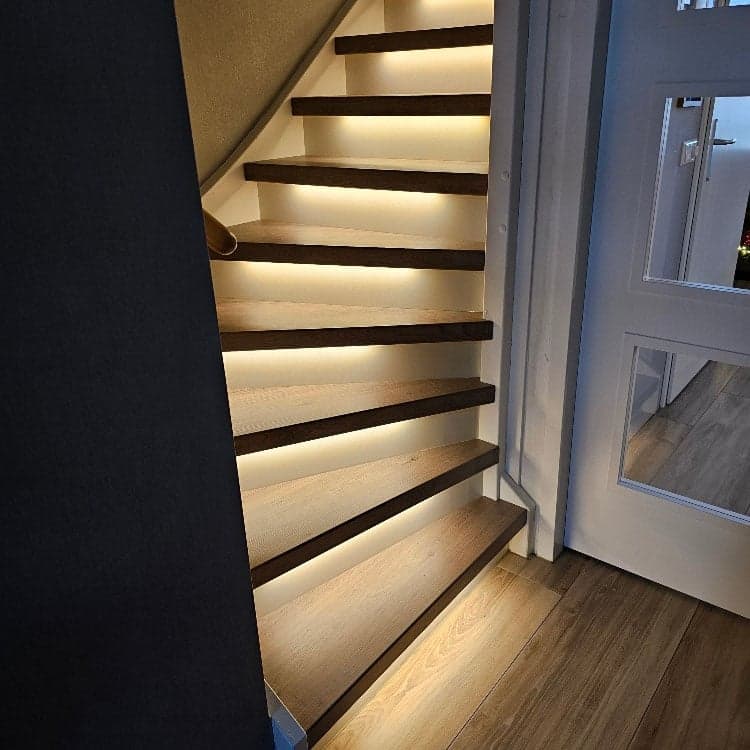 Trapverlichting set - Warm wit - 50 cm - COB ledstrips in profielen