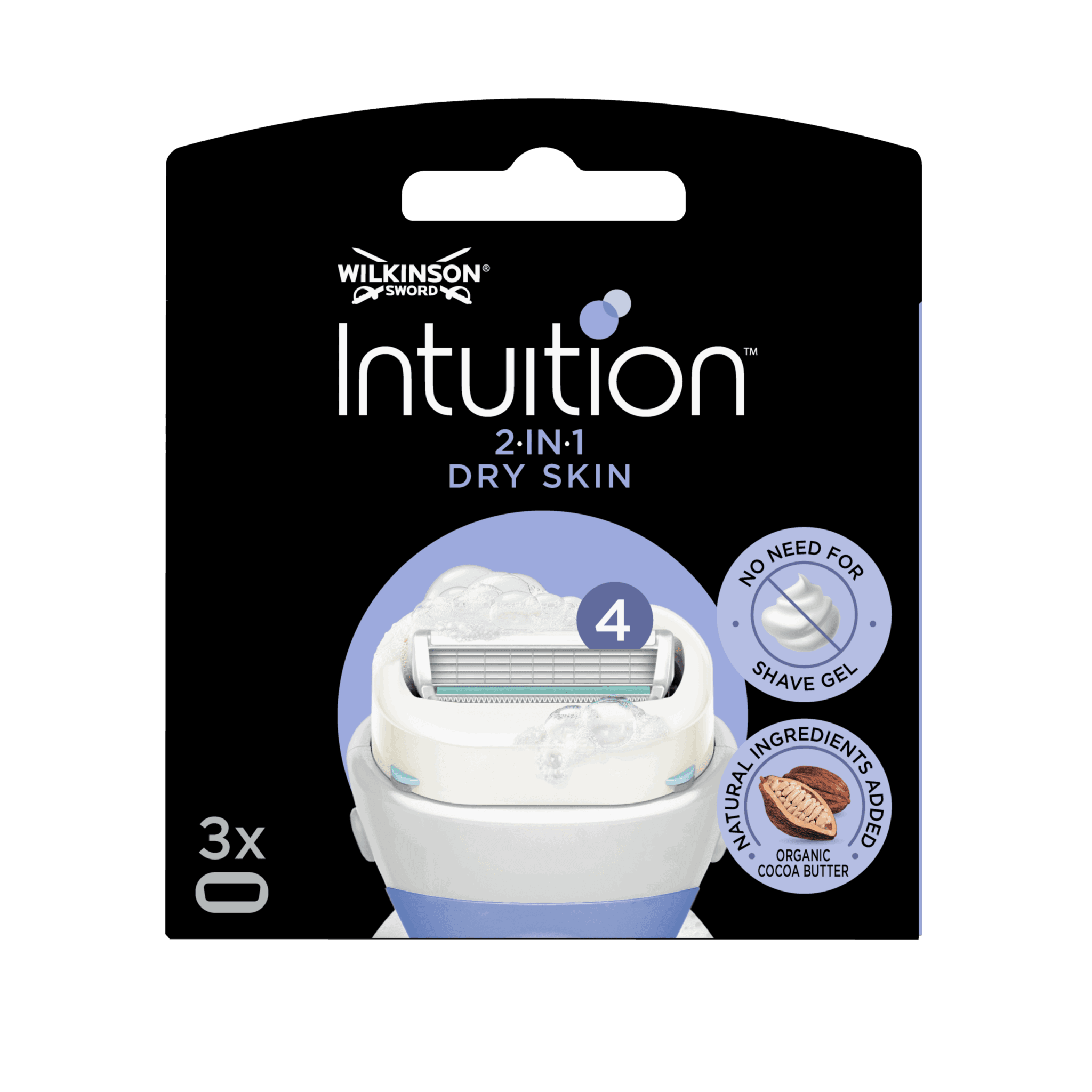 Wilkinson Wilkinson Intuition 2-in-1 Navulmesjes Dry Skin 3 stuks
