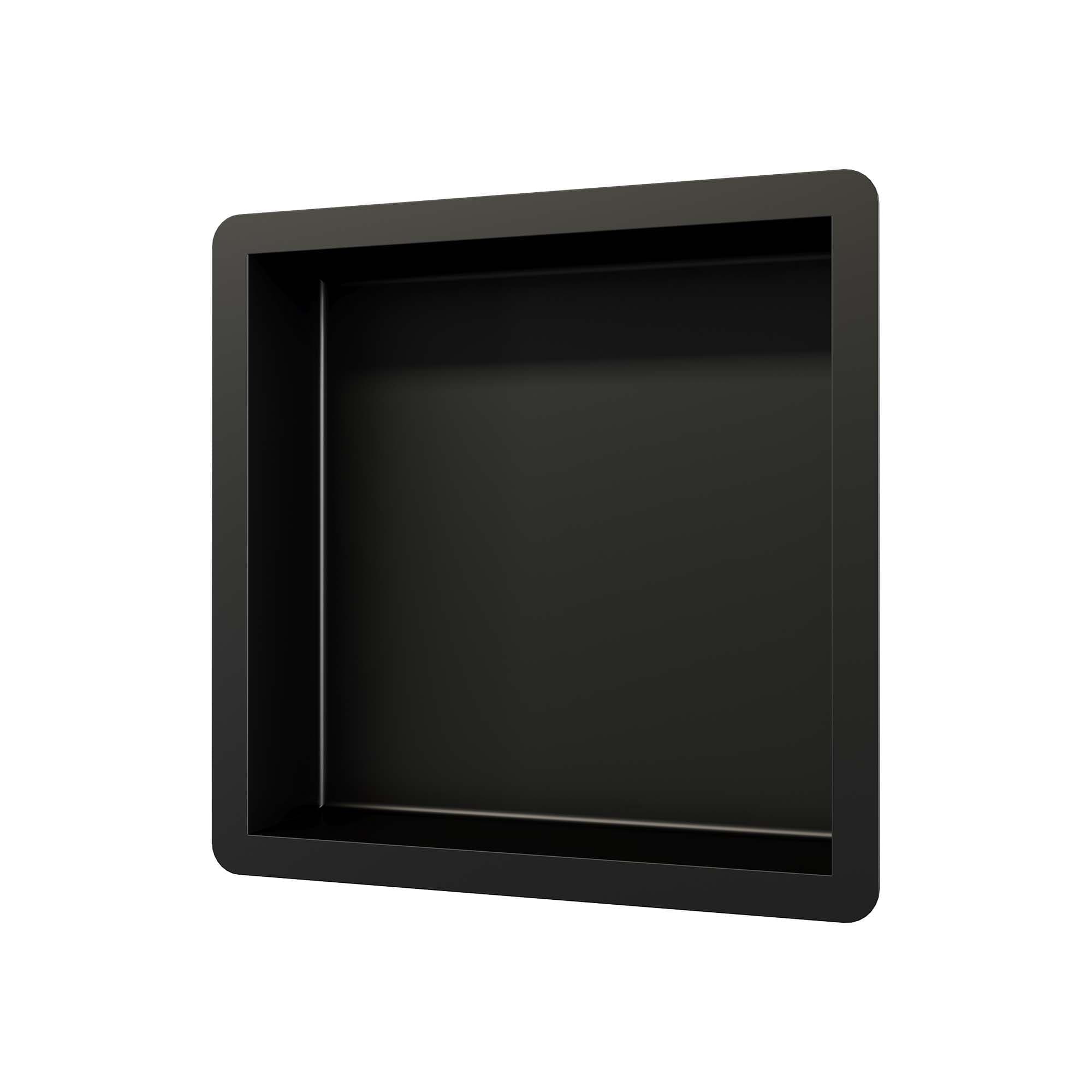 Inbouwnis 300x300 mm mat zwart voor een moderne look