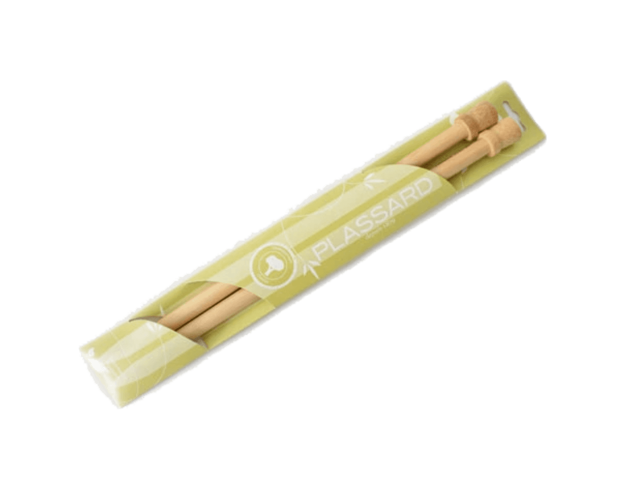Bamboe breinaalden met knop 40 cm