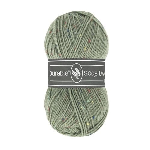 Durable Soqs tweed 402 Seagrass - Haakgaren / Breigaren