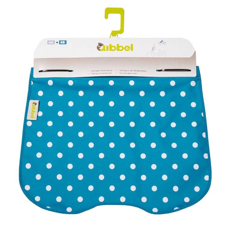 windschermflap Polka Dot blue