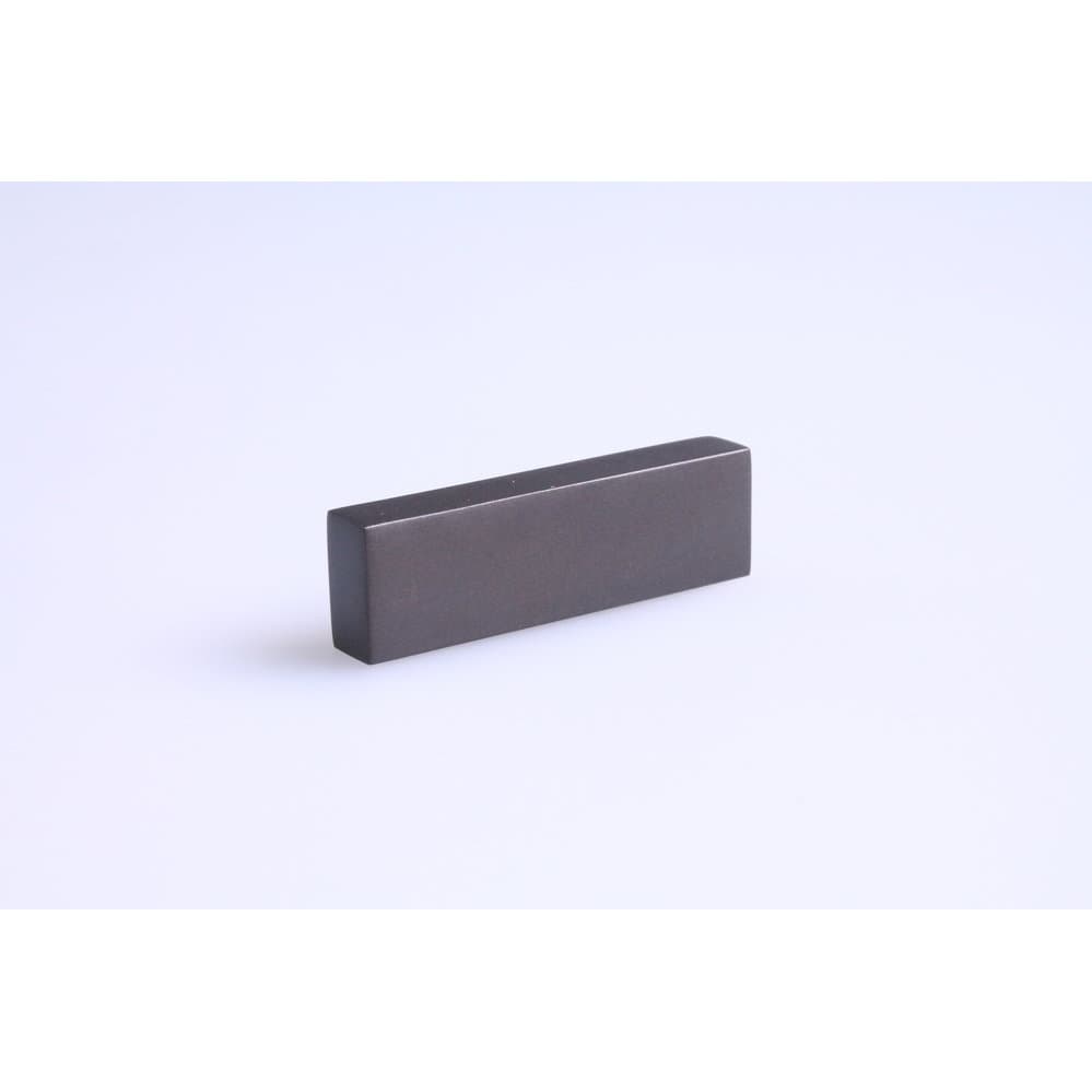 Donker bronzen meubelknop PICCOLO rechthoekig 8x50 mm