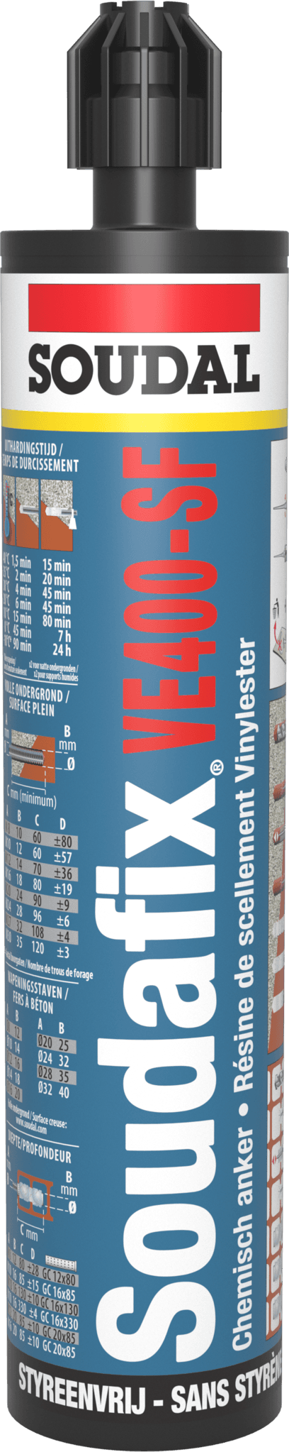280 ml Soudafix VE400-SF in koker
