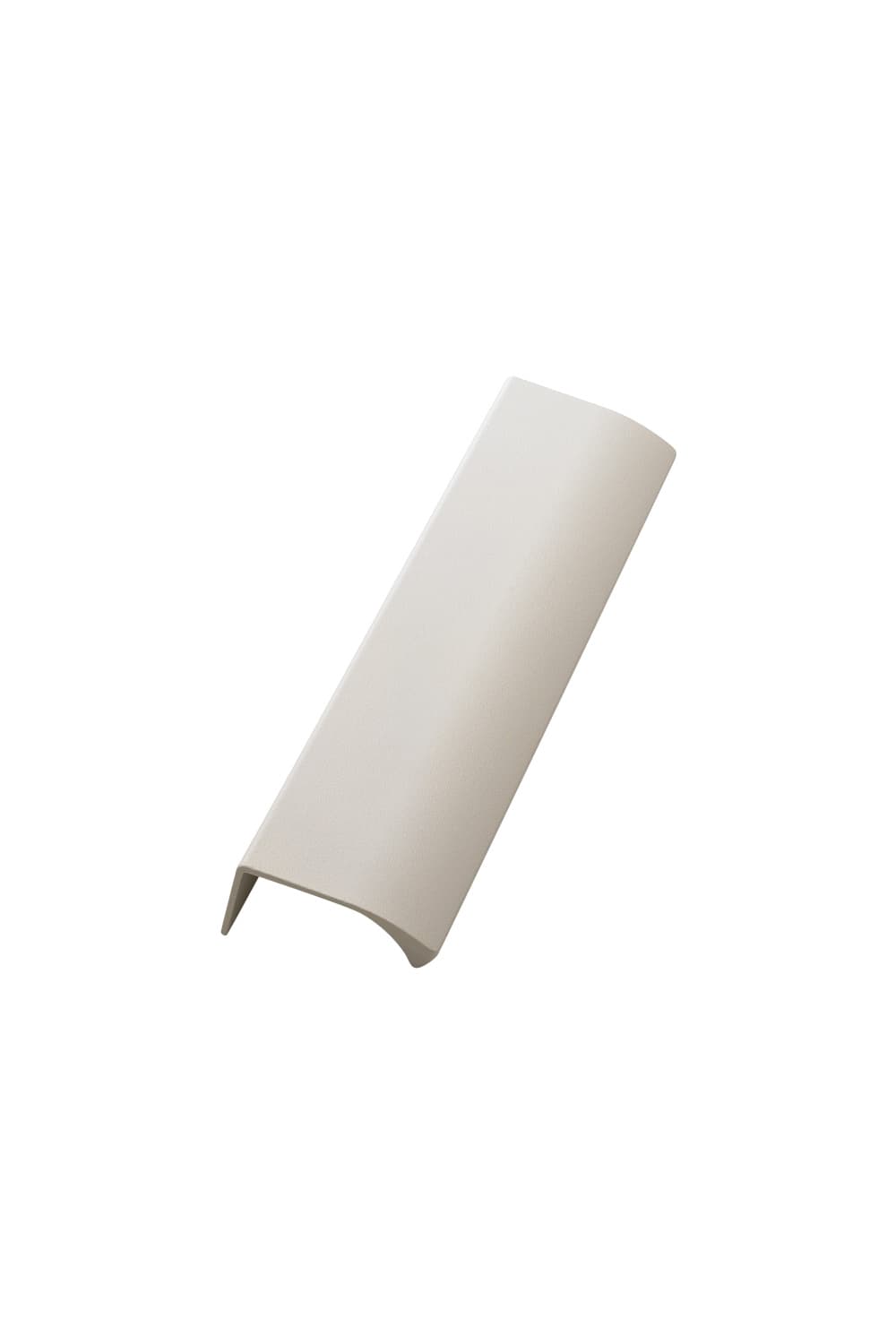 Witte  Furnipart hoekgreep EDGE STRAIGHT met structuur