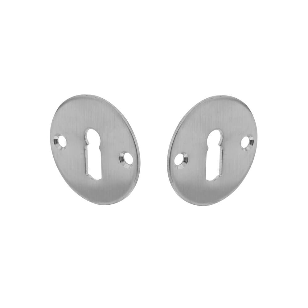 Paar Intersteel sleutelplaatjes rond plat 50x2mm RVS