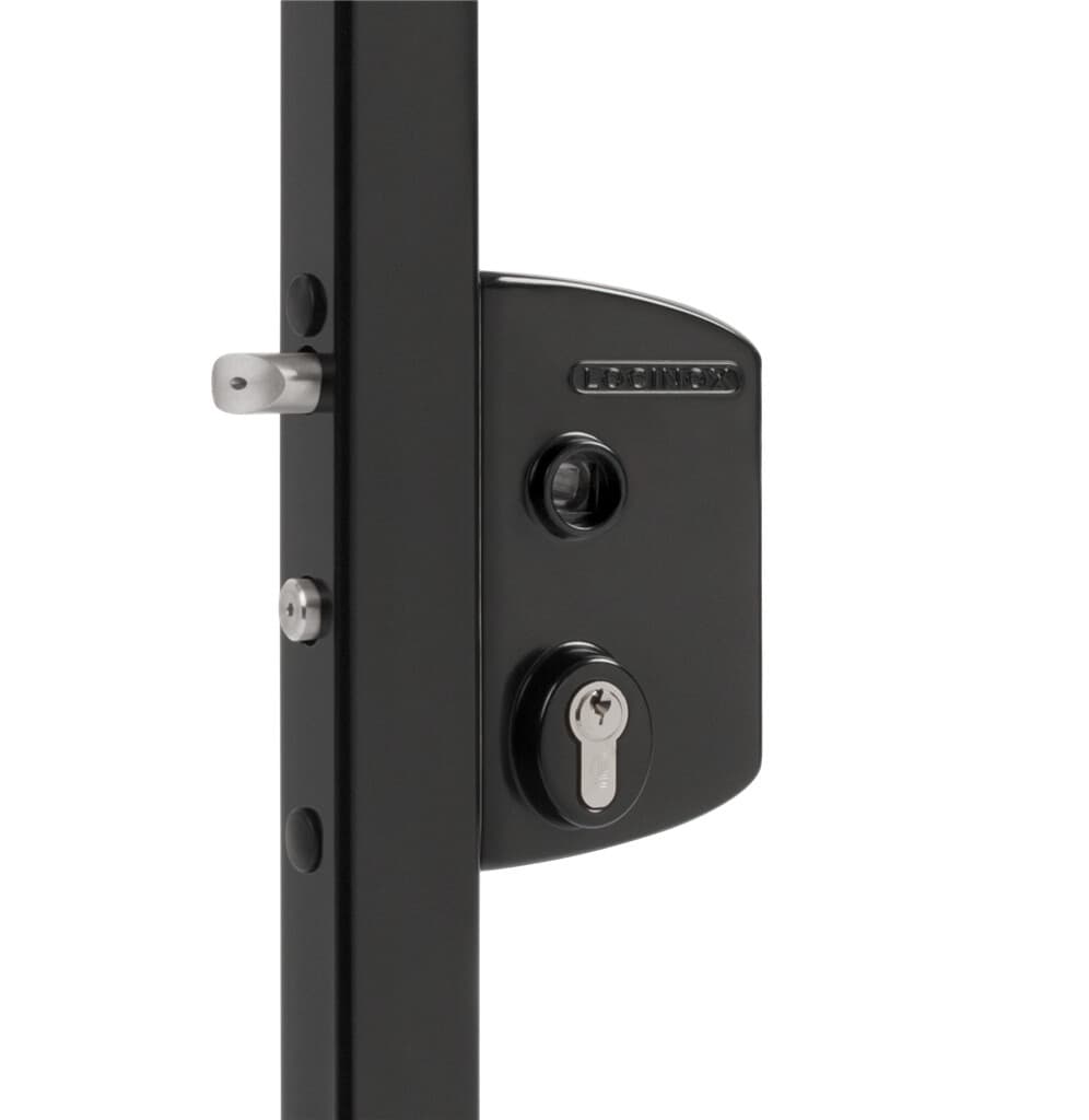 Locinox opbouw tuinpoortslot LAKQ40-9005 zonder klink - zwart