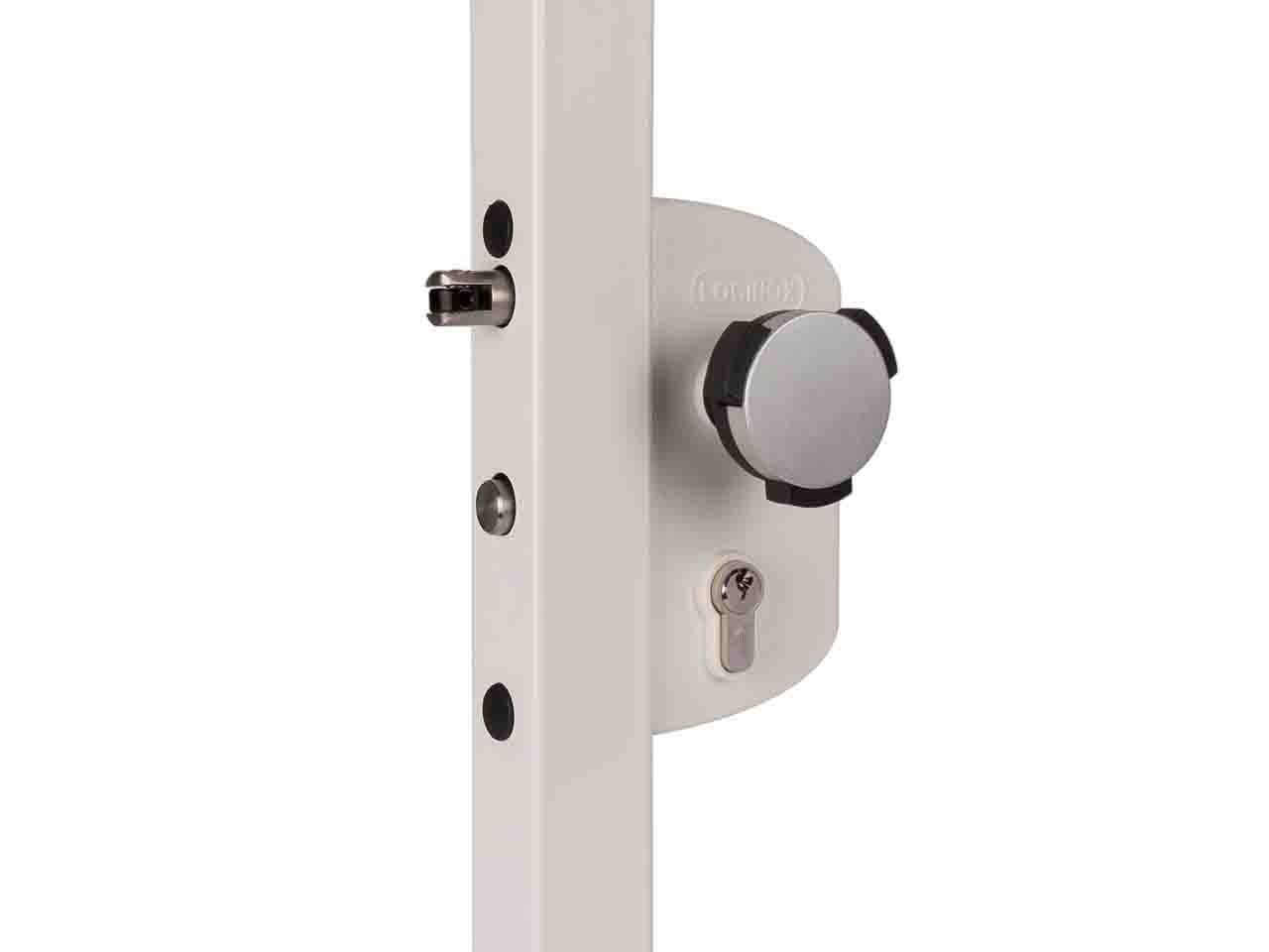 Locinox Kindveilig poortslot LAKZ5IP1LVCAKID voor vierkant profiel 50mm