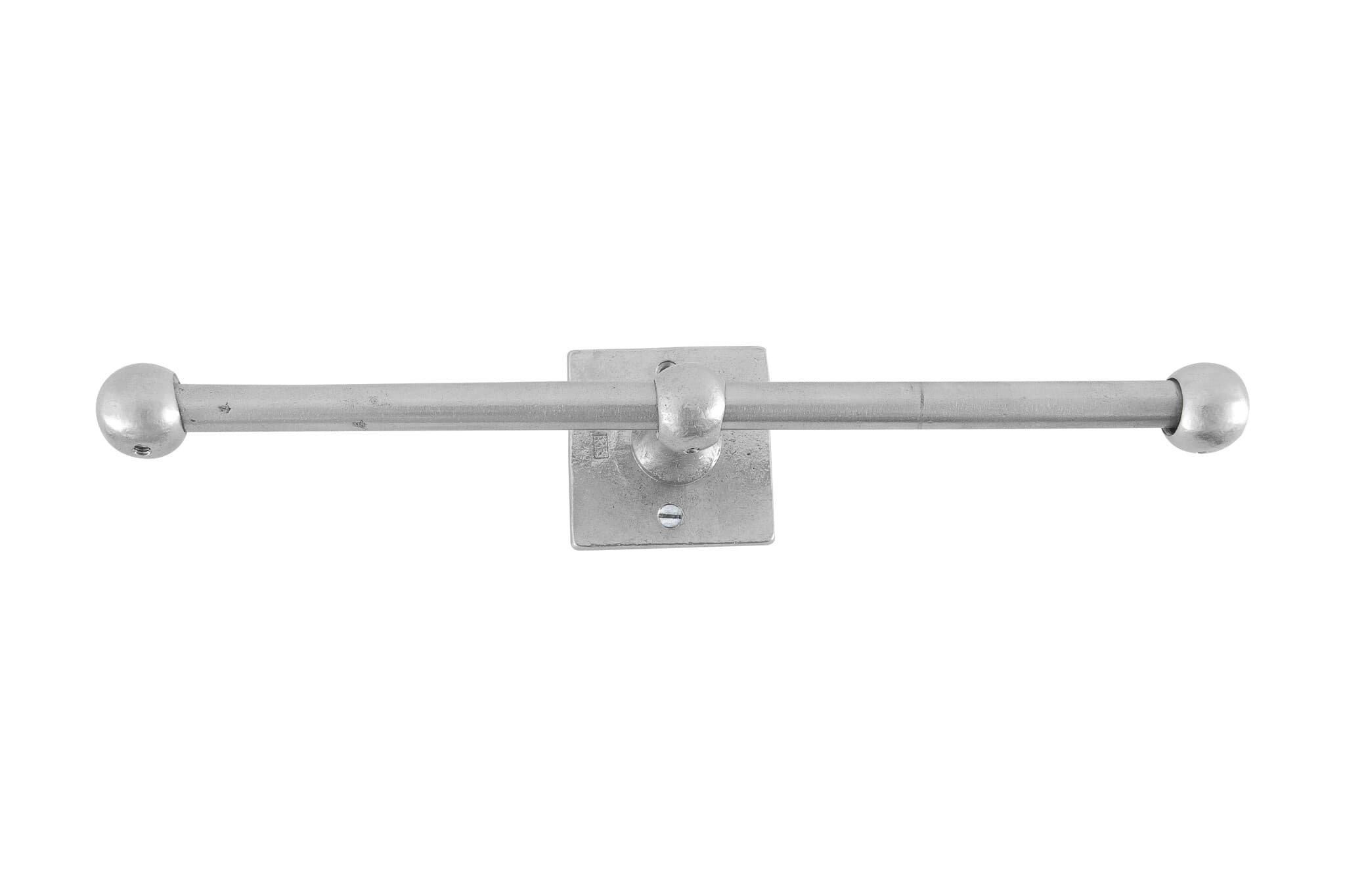 Dauby houder dubbel square - mat wit brons (WBS) 350mm
