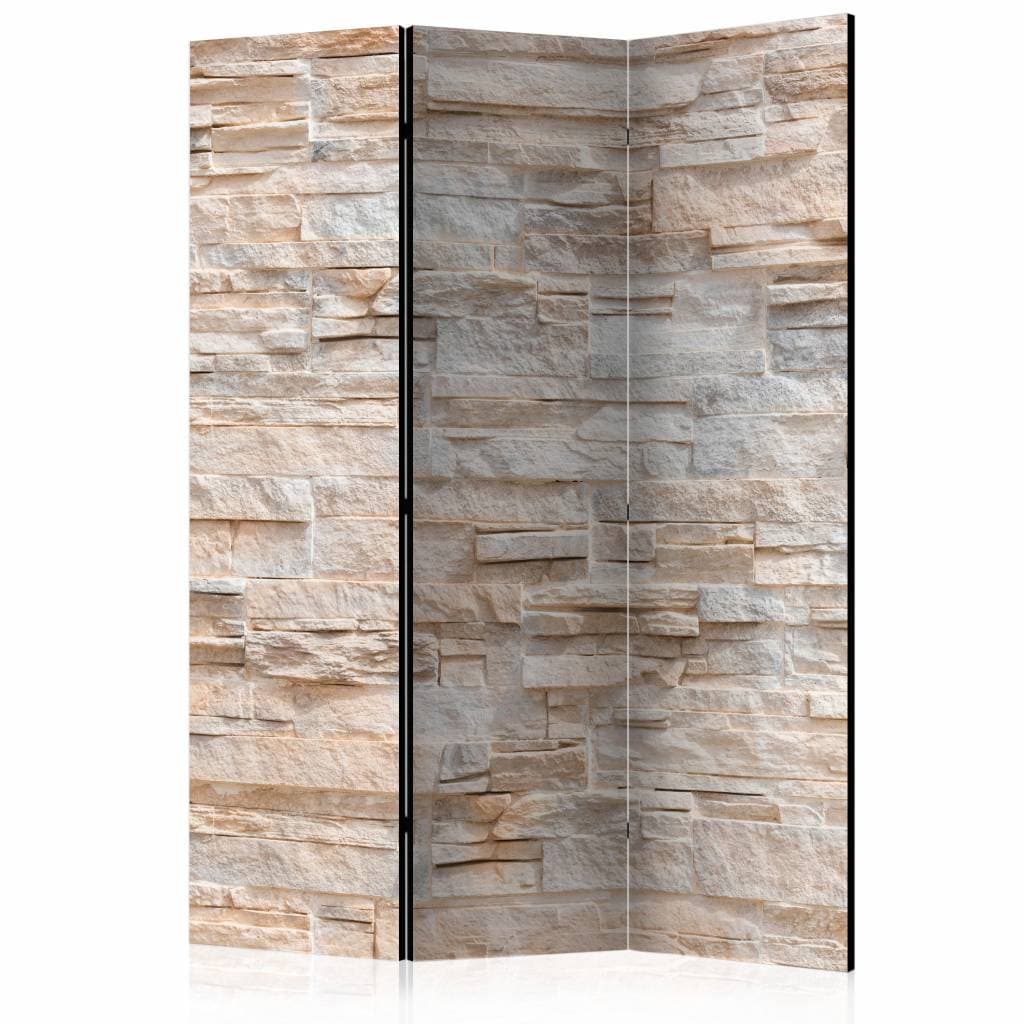 Vouwscherm / Kamerscherm - Sier stenen 135x172cm , gemonteerd geleverd dubbelzijdig geprint