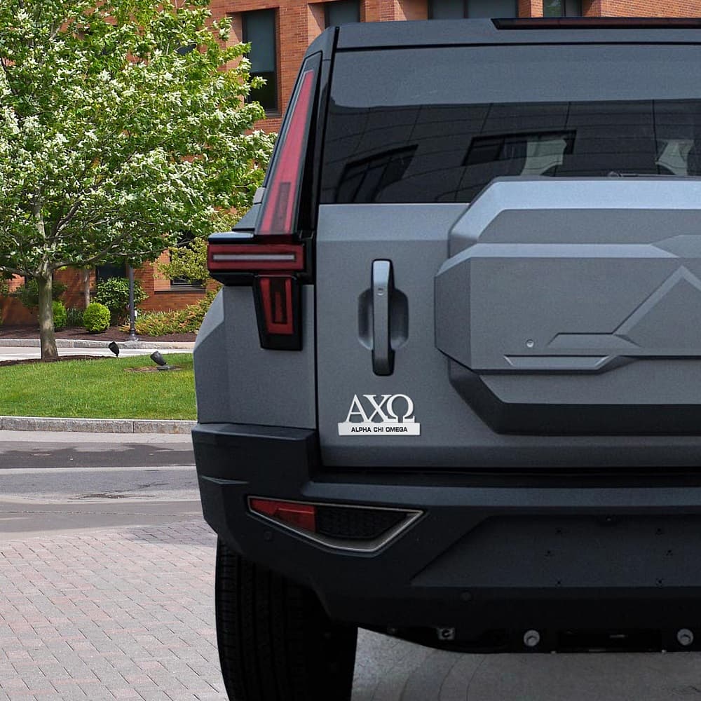 Gepersonaliseerde Sorority Griekse Letter 3D Metalen Autobadge Embleem Verjaardag Voertuig Decor Cadeau voor Vriendinnen Meisjes Auto Eigenaren |