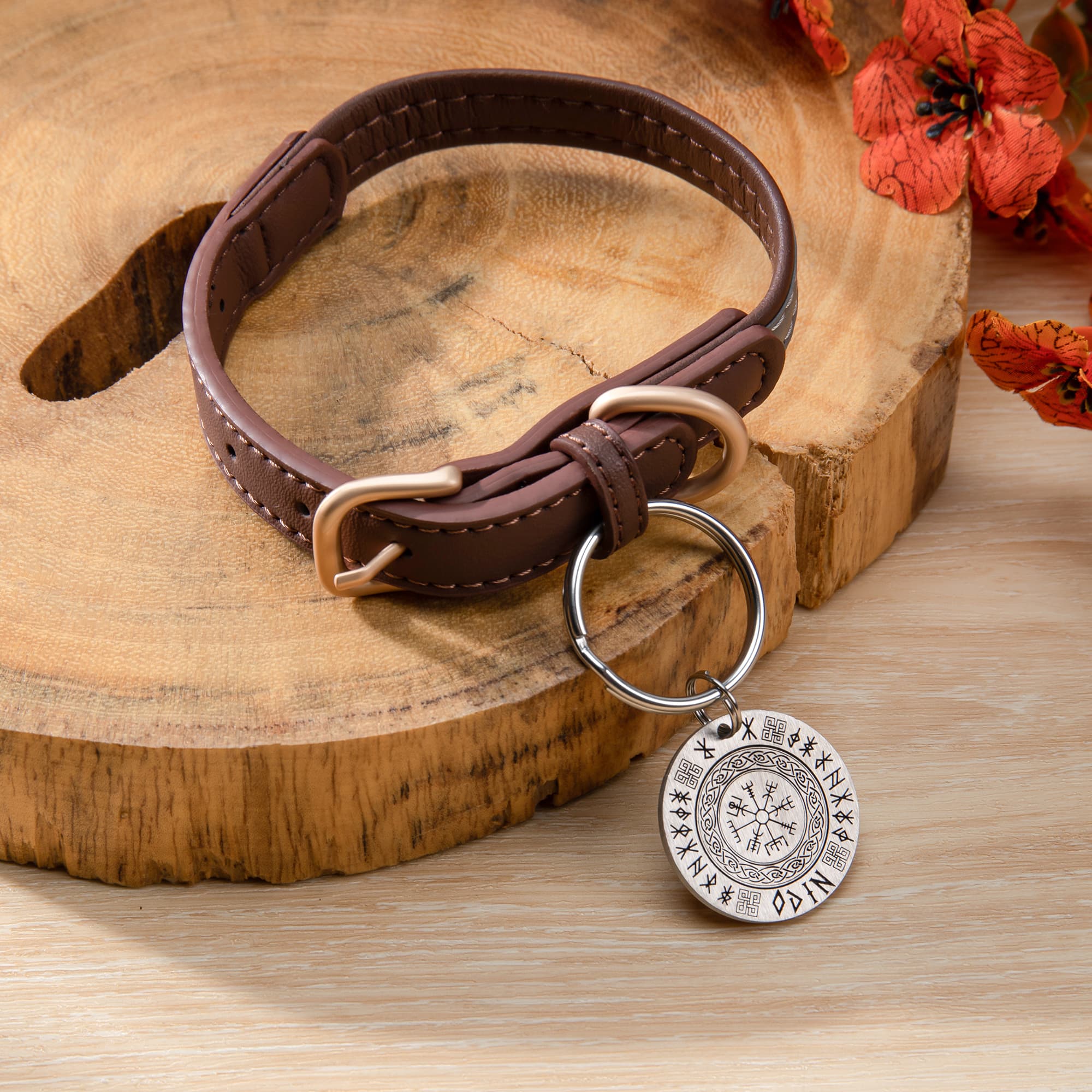 Gepersonaliseerde Nordic Viking Dog Tag met Naam en Tekst Pet Supplies Dagelijks Gebruik Pet Party Verjaardagscadeau voor huisdiereigenaren Nordic