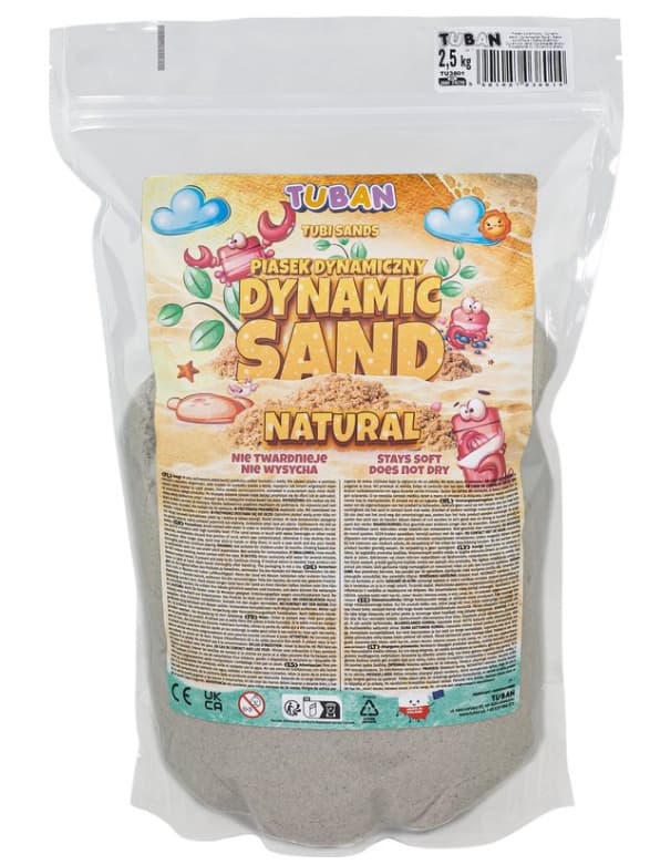 Tuban Kinetisch Zand - Naturel 2,5 kg | Speelzand voor Creatief Spelen