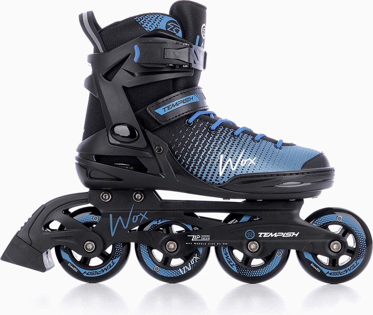 Tempish Wox 84 - Skeelers - 84mm wielen ABEC 7 - Zwart Blauw - 45