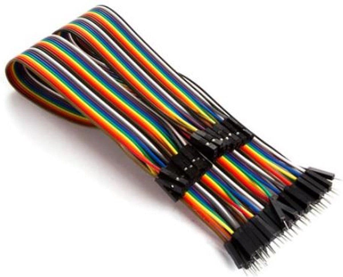 DRAADBRUG 40-POLIG - MANNELIJK NAAR VROUWELIJK - 30 cm - PLATTE KABEL