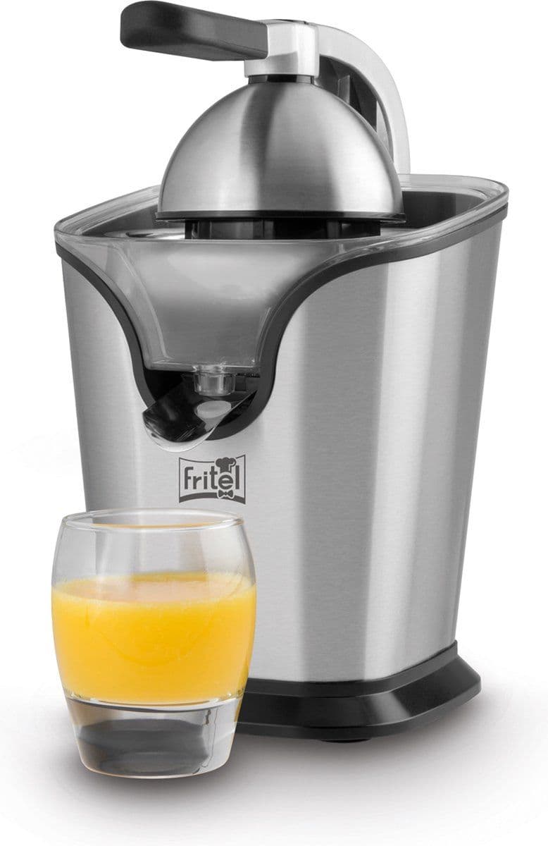 FRITEL Citruspers CP 4177 - Elektrische Citroenpers / Sinaasappelpers - 2 Perskegels - Antidrup - Inox