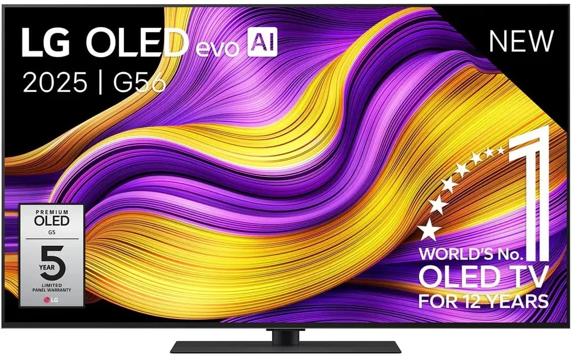 LG OLED55G56LS (2025) - Ultra HD - Brightness Booster Max Four-Stack OLED - Zwart