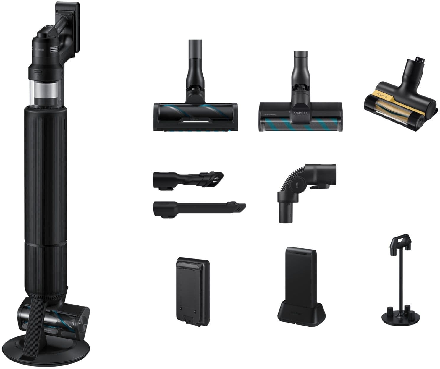 Samsung Bespoke AI Jet - Steelstofzuiger - 400W zuigkracht - Satin Black