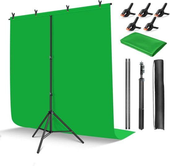Luft Green Screen Set - 200x150 cm - Professionele Achtergrond - Groen