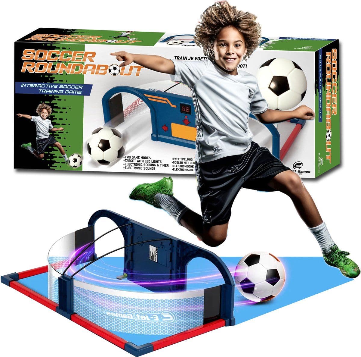 Gear2Play Soccer Roundabout - Voetbalspel - Train voetbalskills - Multicolor
