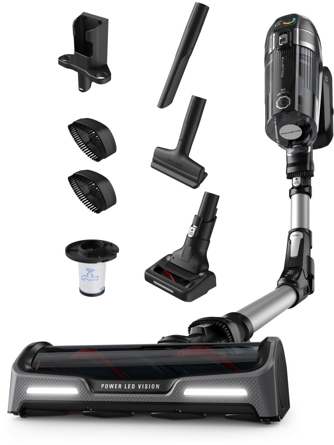 Rowenta X-Force Flex 14.60 RH9958 - Steelstofzuiger - 200 Airwatts - 1 uur 10 minuten autonomie