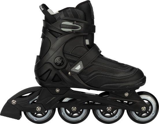Nijdam Gear Up - Inlineskates - Semi-Softboot - Zwart - Maat 39