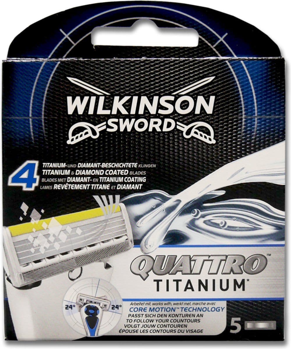 WILKINSON QUATTRO TITANIUM 5 STUKS