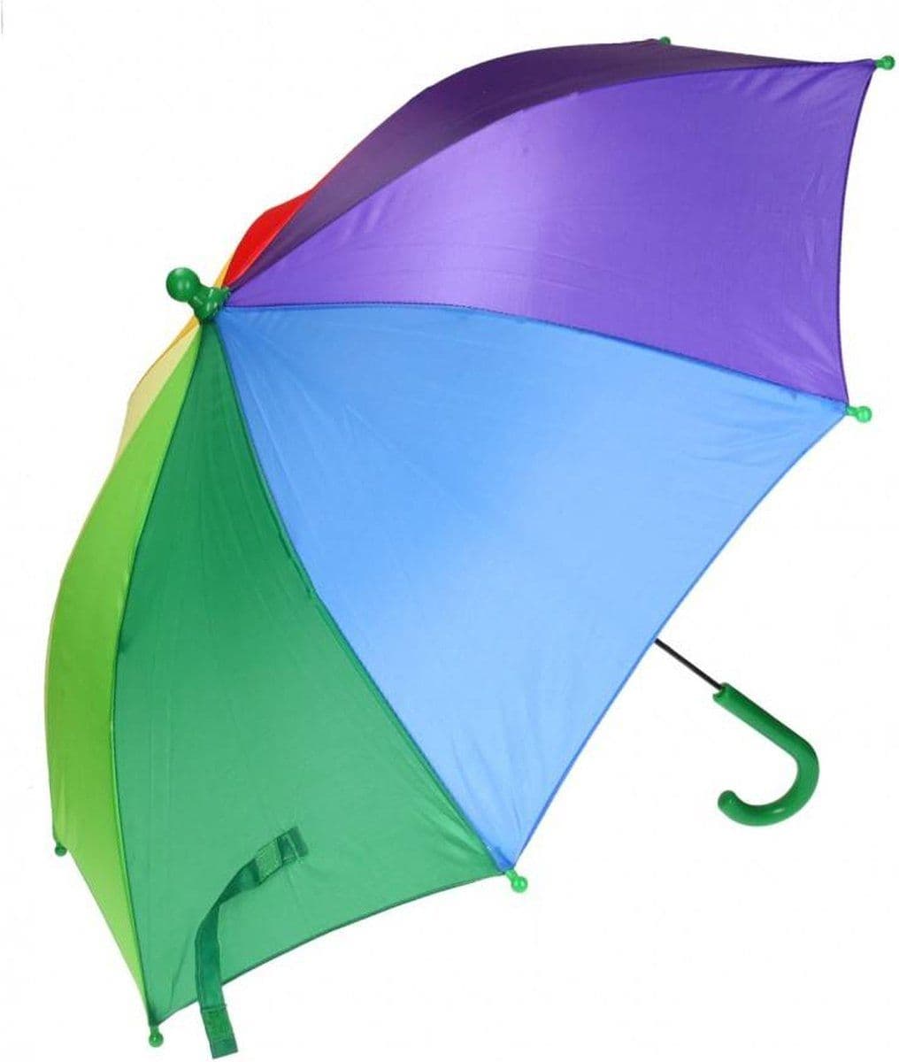 Regenboog paraplu - 70 cm - assorti
