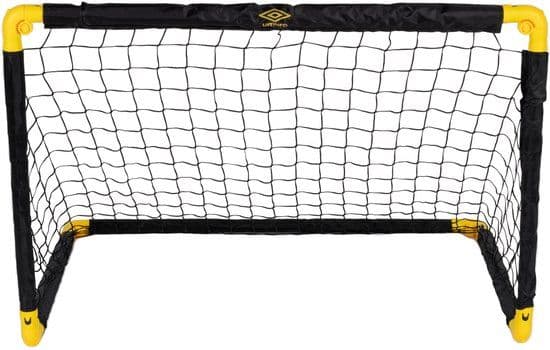 Umbro Voetbaldoel - Voetbalgoal 90 x 59 x 61 cm - Opvouwbaar - Kunststof - Zwart/Geel