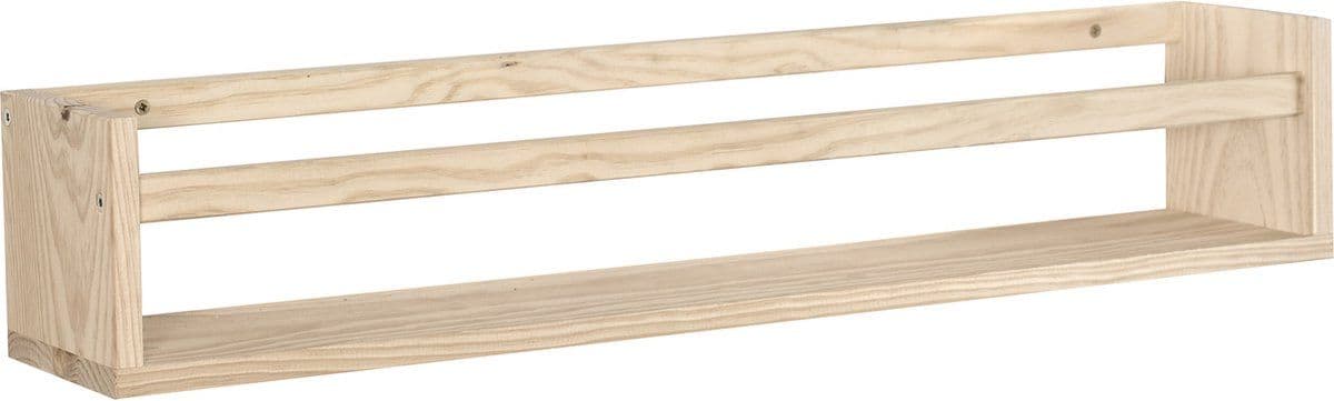 Astigarraga Wandplank - wandrek - 80cm - PEFC dennenhout - beige bruin