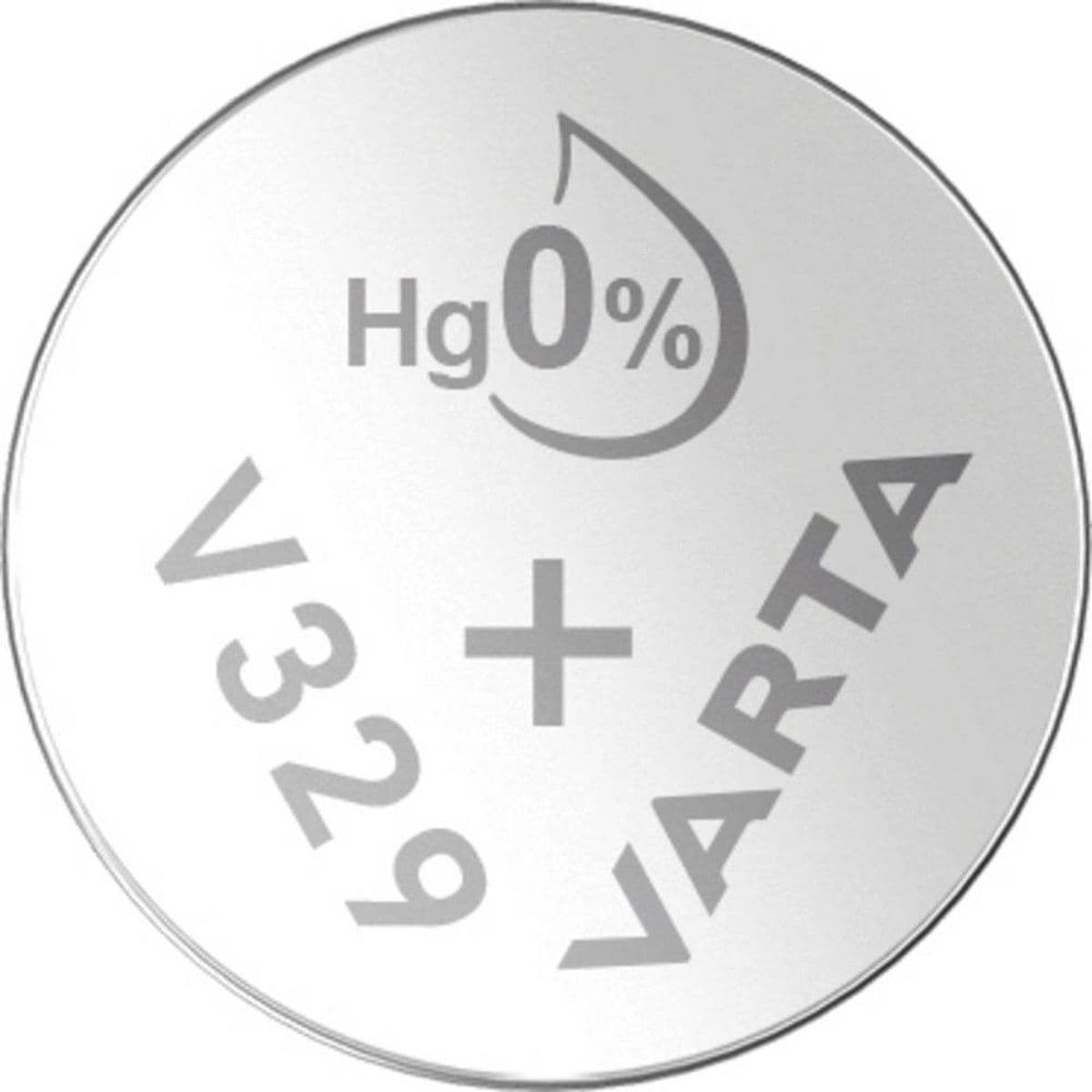 Varta V329 - Zilveroxide knoopcelbatterij - 1.55 Volt 37 mAh