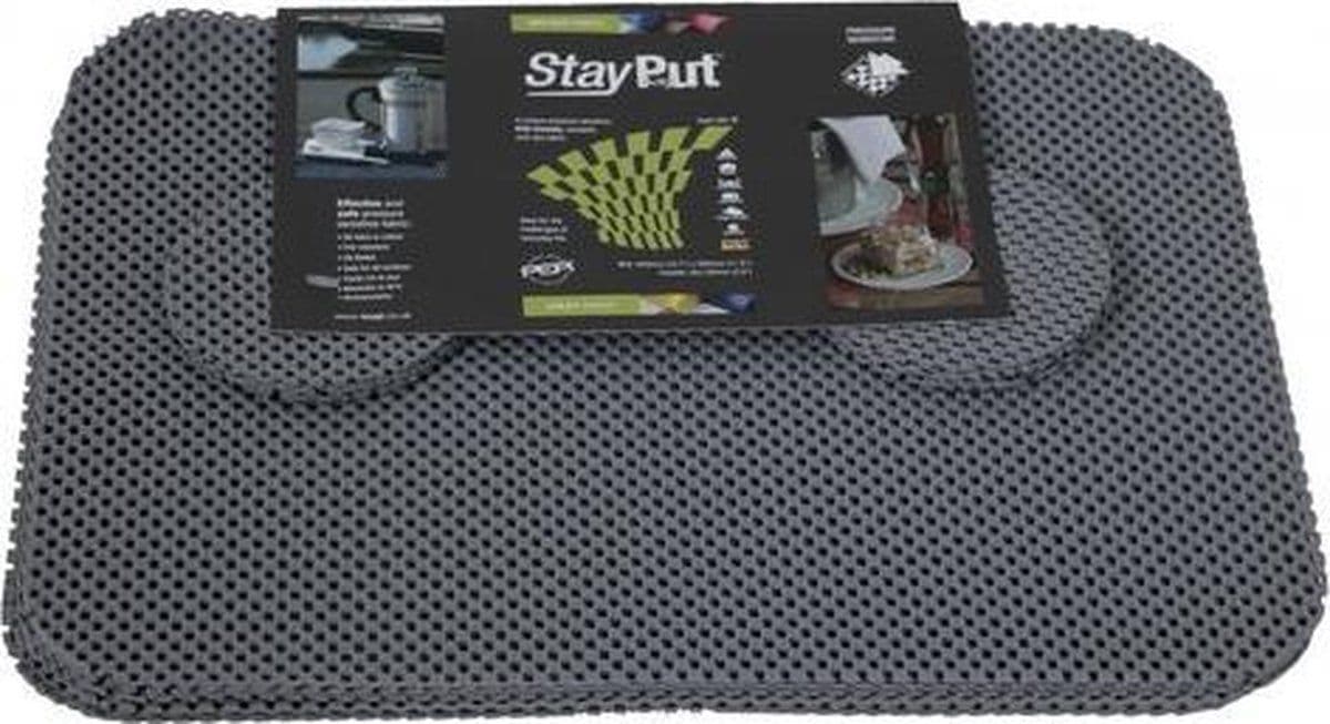 Placemat en onderzetter set - grijs - StayPut