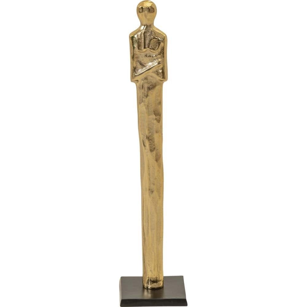 Sculptuur Crossed arms goud 66cm