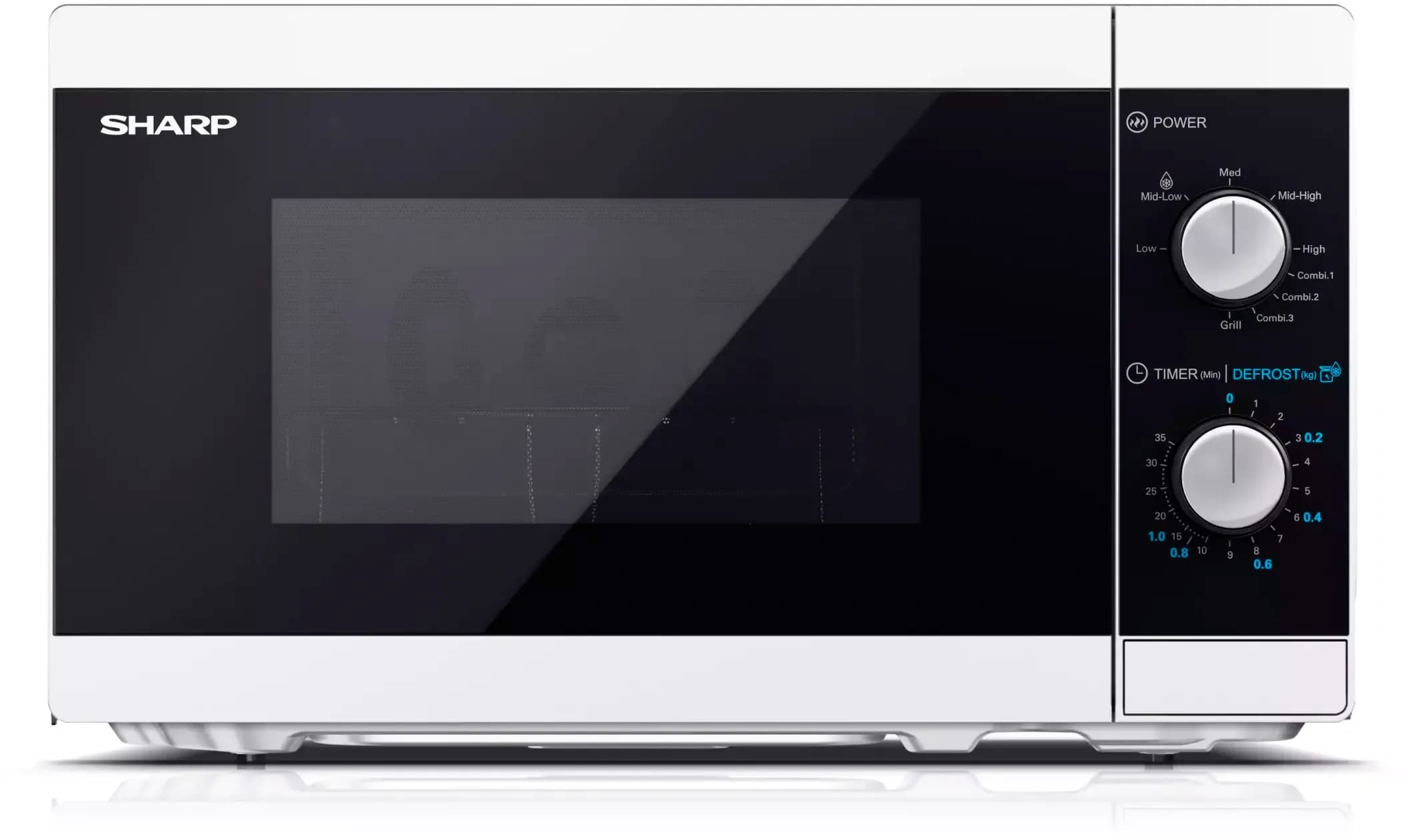 Sharp YC-MG01EW - Combimagnetron - 20L - 800W magnetron - 1000W grill - Wit